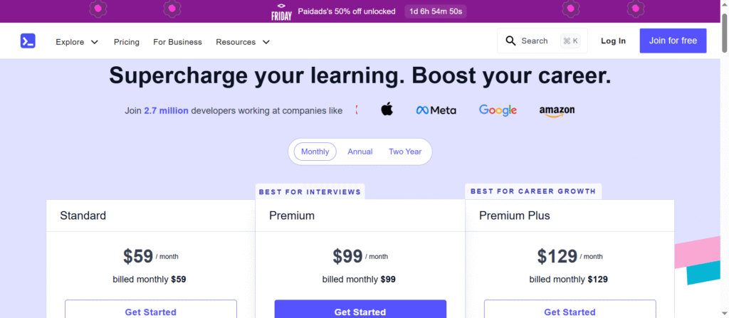 Select Your Educative Subscription Plan