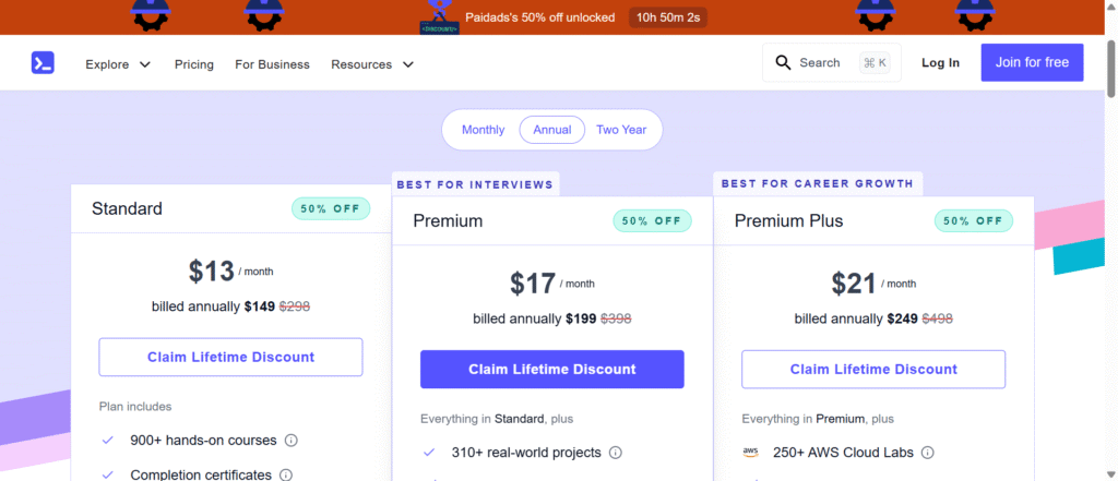 Educative Subscription Plan