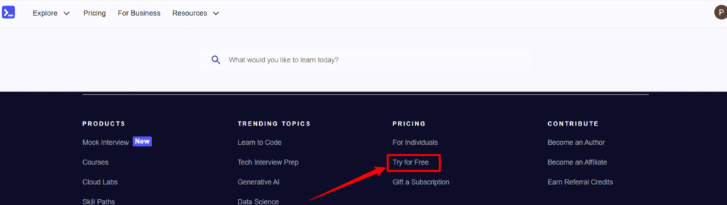 Try Educative for Free